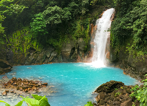 Rio Celeste Waterfall in Costa Rica